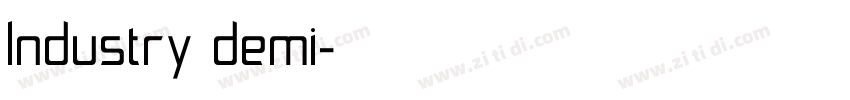 lndustry demi字体转换